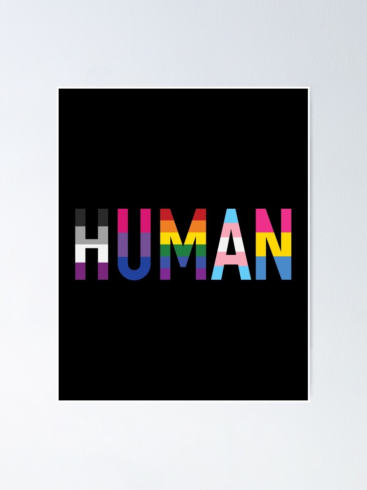 Alternate view of Human, Various Queer Flags 1 Poster