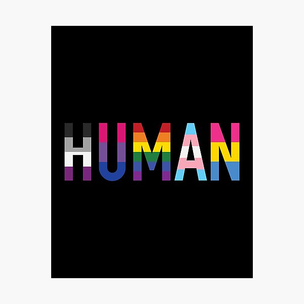 Human, Various Queer Flags 1 Photographic Print
