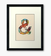 Psychedelic Ampersand Framed Print