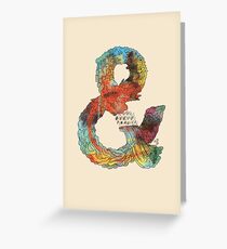 Psychedelic Ampersand Greeting Card
