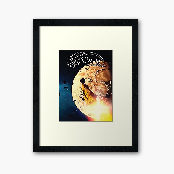 August Issue, Utopia Science Fiction Framed Art Print