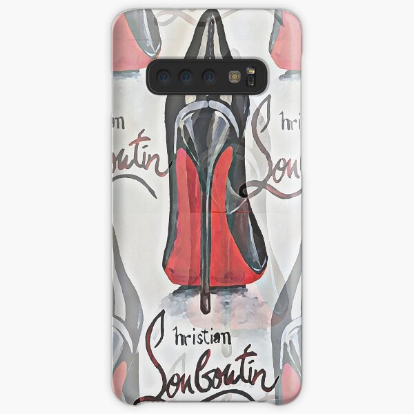 Christian Louboutin Red Bottom Black Heel Graffiti Style Samsung Galaxy Snap Case