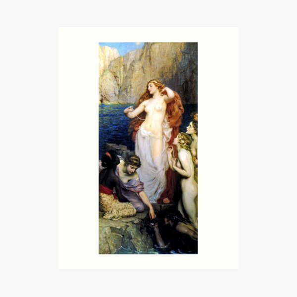 The Pearls of Aphrodite - Herbert James Draper Art Print