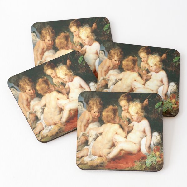 Item preview, Christ Child with Saint John and Two Angels - Peter Paul Rubens designed and sold by APRG.