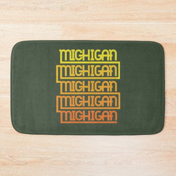Item preview, Michigan - Retro Repeating in Sunset designed and sold by thesadsquatch.