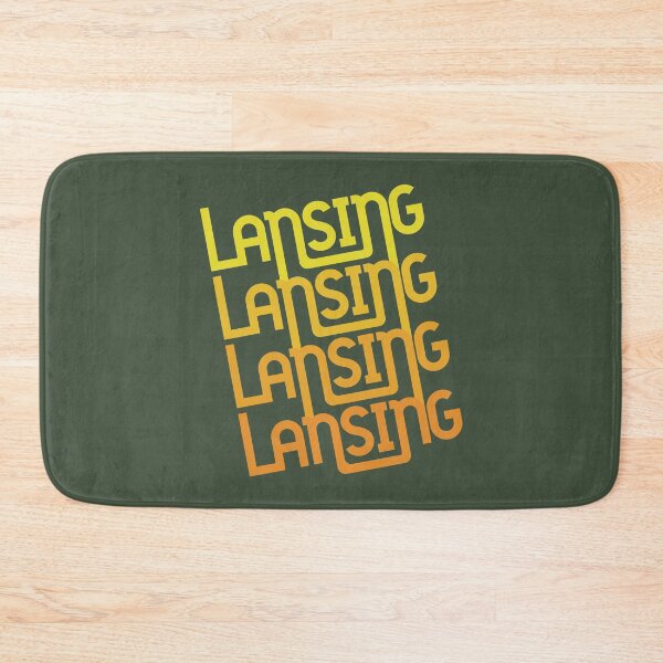 Item preview, Lansing - Retro Skewed Repeating in Sunset designed and sold by thesadsquatch.