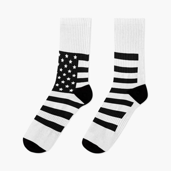 Item preview, Black and White American Flag designed and sold by CM-PD.