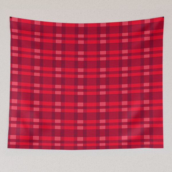 Aperçu de l'œuvre Pink and Red Plaid créée et vendue par Alysha Landers.