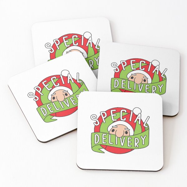 Item preview, Special delivery! with cute Santa in a circle designed and sold by jazzydevil.