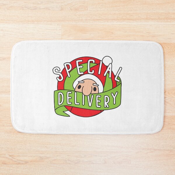 Item preview, Special delivery! with cute Santa in a circle designed and sold by jazzydevil.