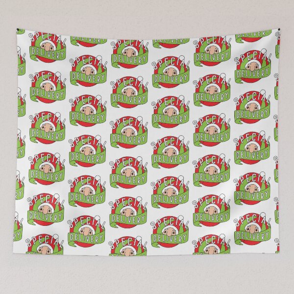 Item preview, Special delivery! with cute Santa in a circle designed and sold by jazzydevil.