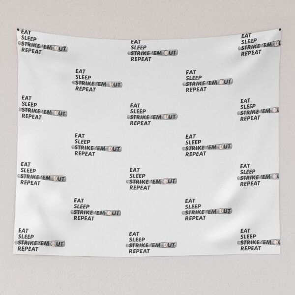 Item preview, Baseball Pitcher Eat Sleep Strike Em Out Repeat Sports Novelty designed and sold by ripsydesigns.