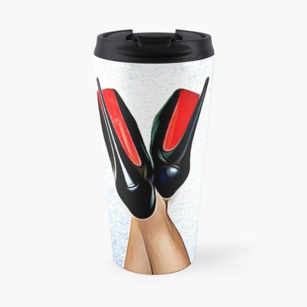 Christian Louboutin Sexy High Heel Red Bottoms Heels Up Travel Mug