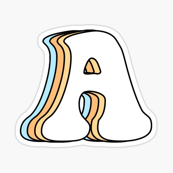 Letter A Stickers | Redbubble