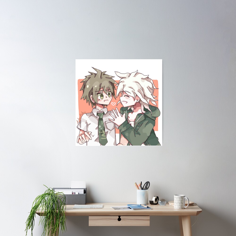  Anime Japanese Wall Scroll Kokichi Hinata Hajime Komaeda Nagito  Wall Art Painting Mural Print Pictures Living Room Decor Hang Scrolls:  Posters & Prints