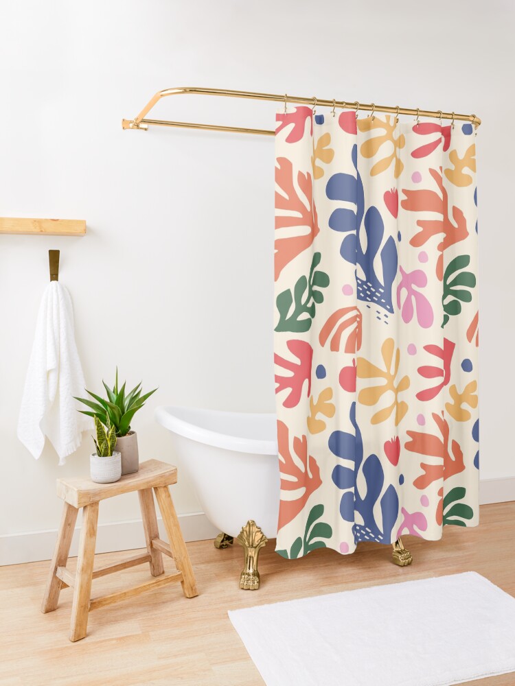 Alternate view of Matisse Flowers Art Shower Curtain