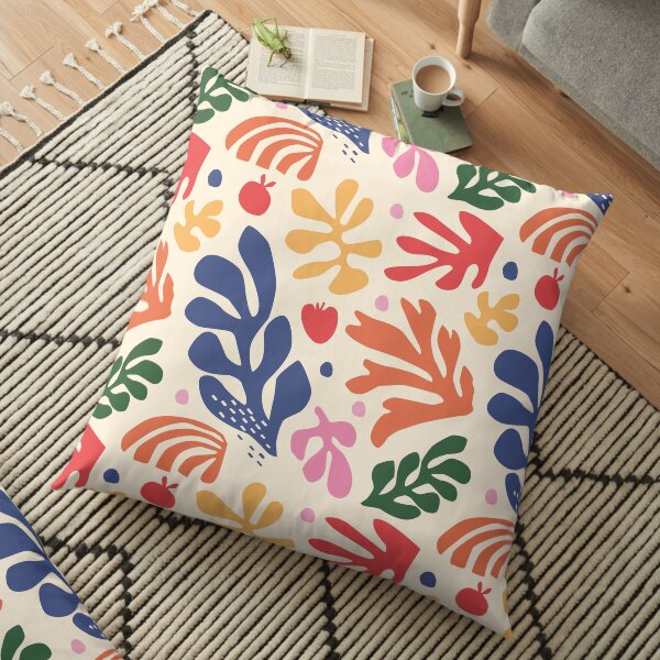 Matisse Flowers Art Floor Pillow