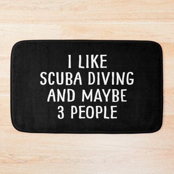Item preview, I Like Scuba Diving and Maybe 3 People designed and sold by teesaurus.