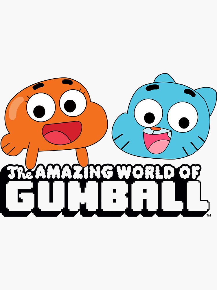 The amazing world of Gumball, Gumball and Darwin, What the what  Sticker  for Sale by karamram