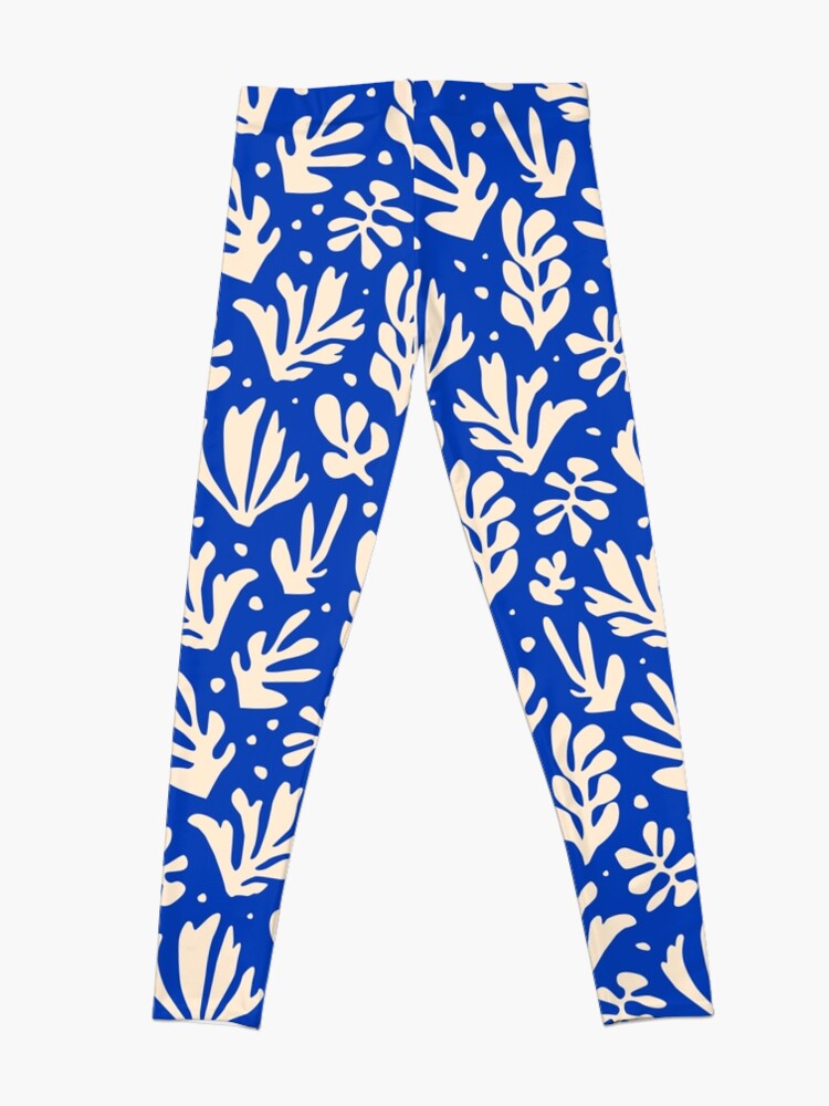 Alternate view of Leaves Pattern Plants Inspired by Henri Matisse Leggings