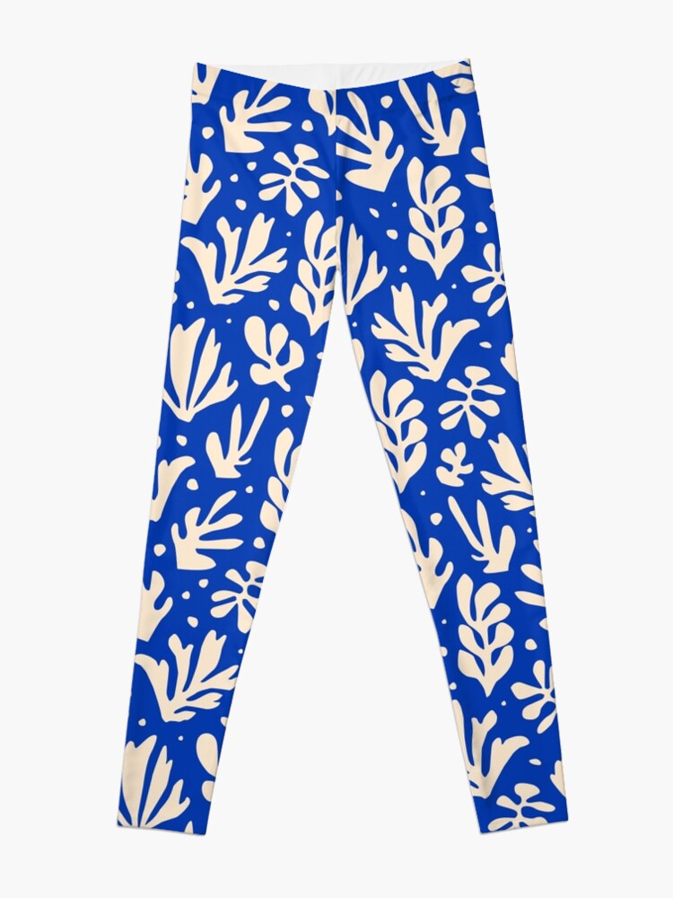 Alternate view of Leaves Pattern Plants Inspired by Henri Matisse Leggings