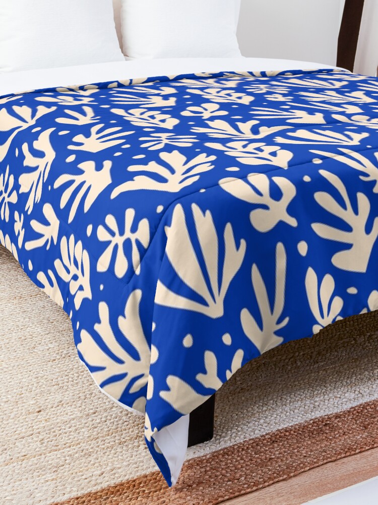 Alternate view of Leaves Pattern Plants Inspired by Henri Matisse Comforter