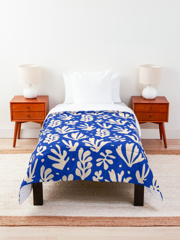 Alternate view of Leaves Pattern Plants Inspired by Henri Matisse Comforter