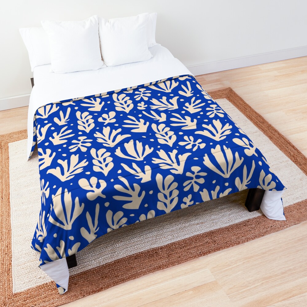 Leaves Pattern Plants Inspired by Henri Matisse Comforter