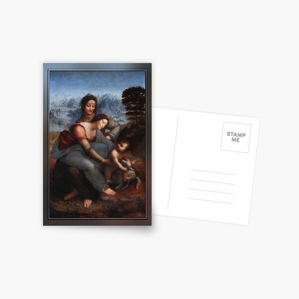 The Virgin and Child with St. Anne by Leonardo da Vinci Postcard