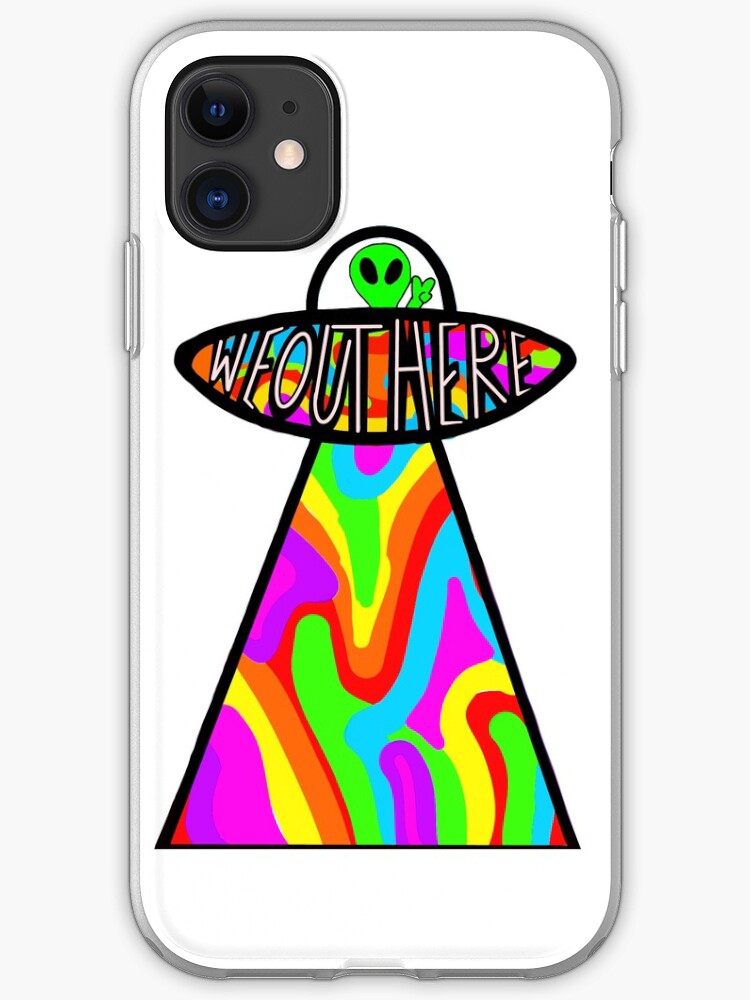 Trippy Alien Iphone Case Cover By Emmaerika Redbubble