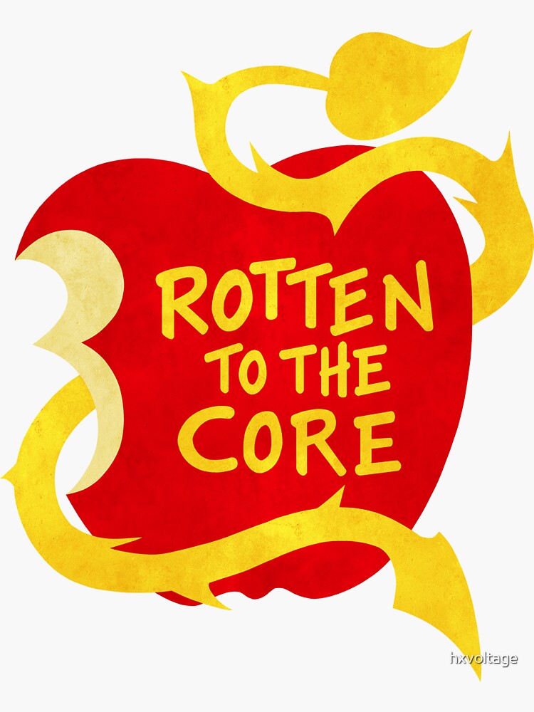 Rotten to the Core - poison apple - Descendants - Sticker