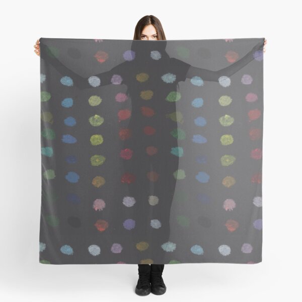 Chalkboard Pastel Polka Dots Scarf