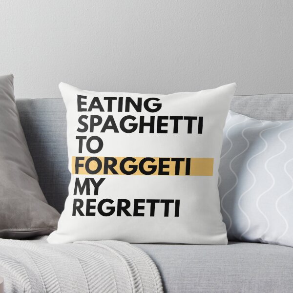 Item preview, EATING SPAGHETTI TO FORGETTI MY REGRETTI designed and sold by blindvibes.