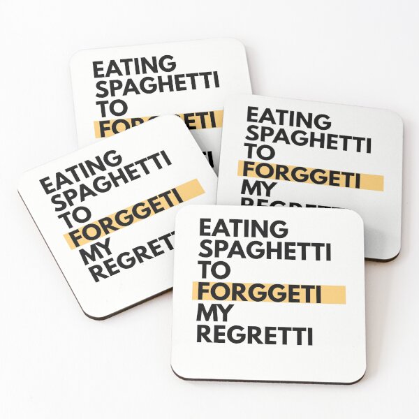 Item preview, EATING SPAGHETTI TO FORGETTI MY REGRETTI designed and sold by blindvibes.