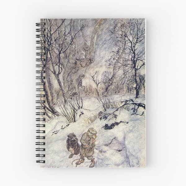 Item preview, Rat and Mole Lost in the Wild Wood - The Wind in the WIllows - Arthur Rackham designed and sold by forgottenbeauty.