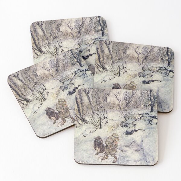 Item preview, Rat and Mole Lost in the Wild Wood - The Wind in the WIllows - Arthur Rackham designed and sold by forgottenbeauty.