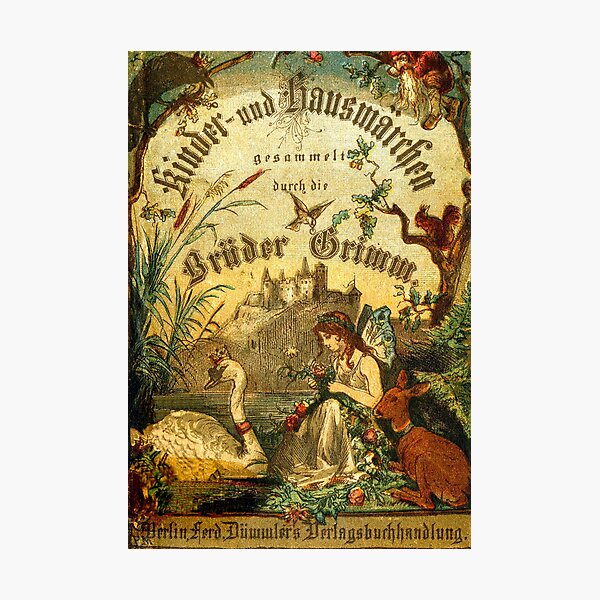 Item preview, Brothers Grimm Antique German Book Cover designed and sold by forgottenbeauty.