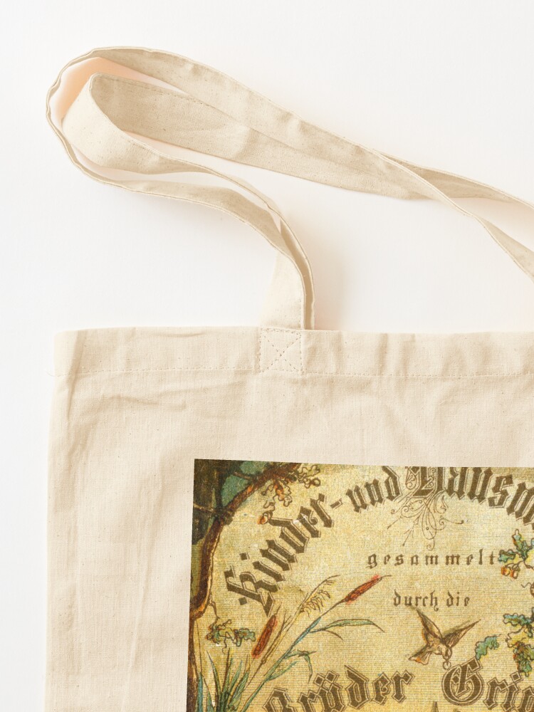 Vintage Sleeping Beauty Book Cover, Fairy Tale Tote Bag by