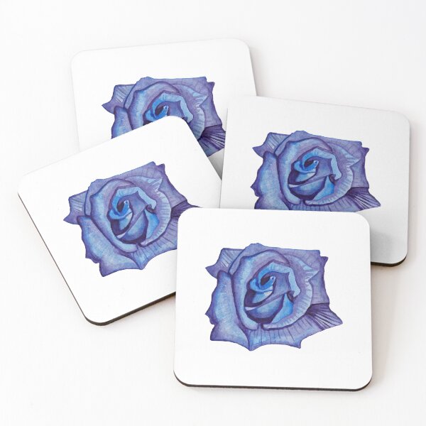 Item preview, Blue watercolor rose designed and sold by susserain.