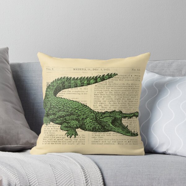 Item preview, Vintage Pen and Ink Crocodile Illustration  designed and sold by Persona-.