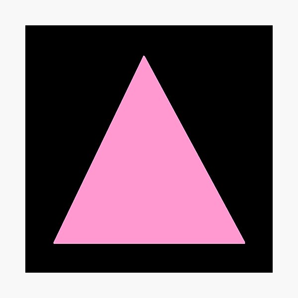 Item preview, Pastel Pink Triangle designed and sold by AzamiThorn.