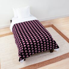 Pastellrosa Dreieck Tagesdecke