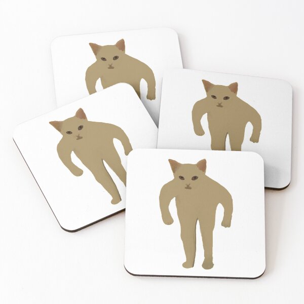 Item preview, Buff Cat Meme Cat with Two Arms Meme designed and sold by Tumblestwo.