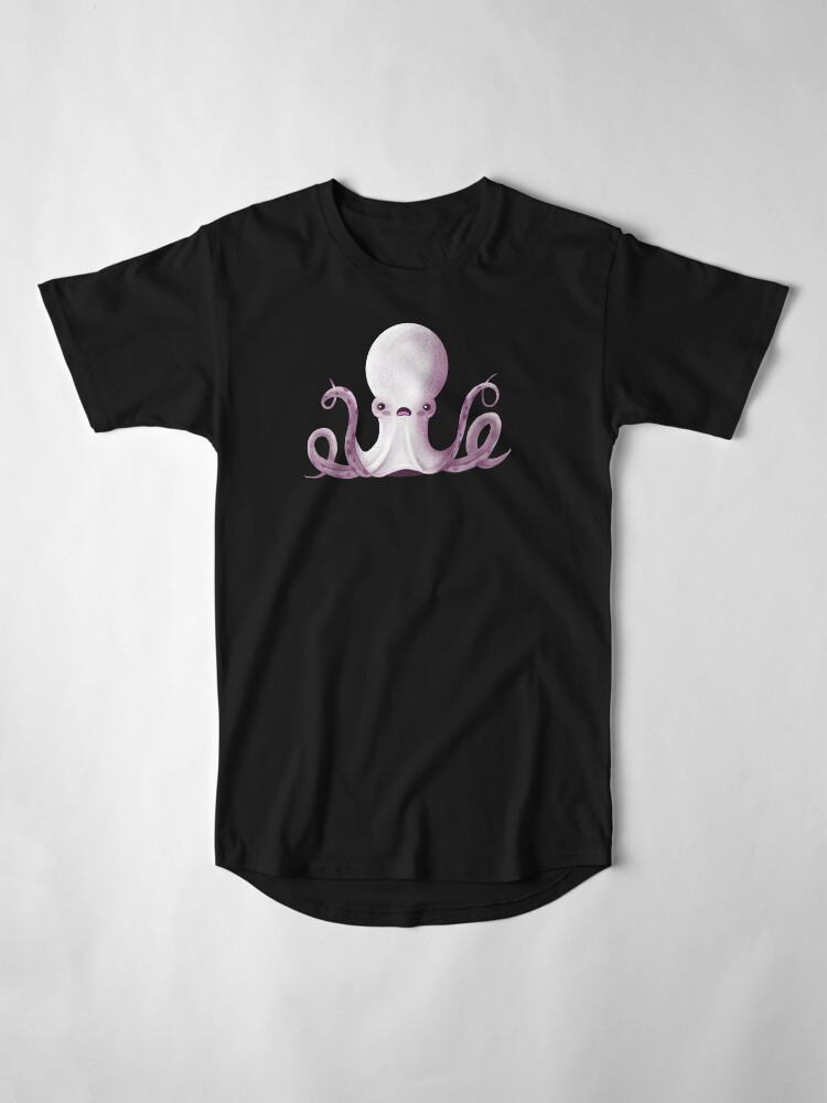 Alternate view of Ghostly Octopus Long T-Shirt