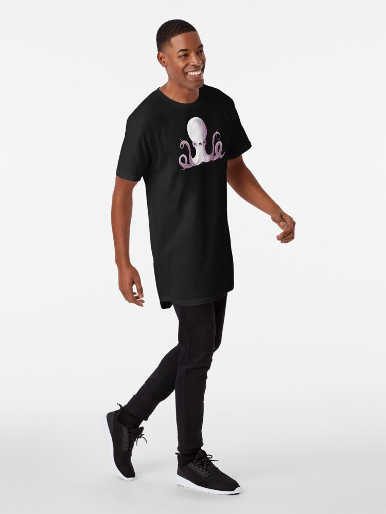 Alternate view of Ghostly Octopus Long T-Shirt
