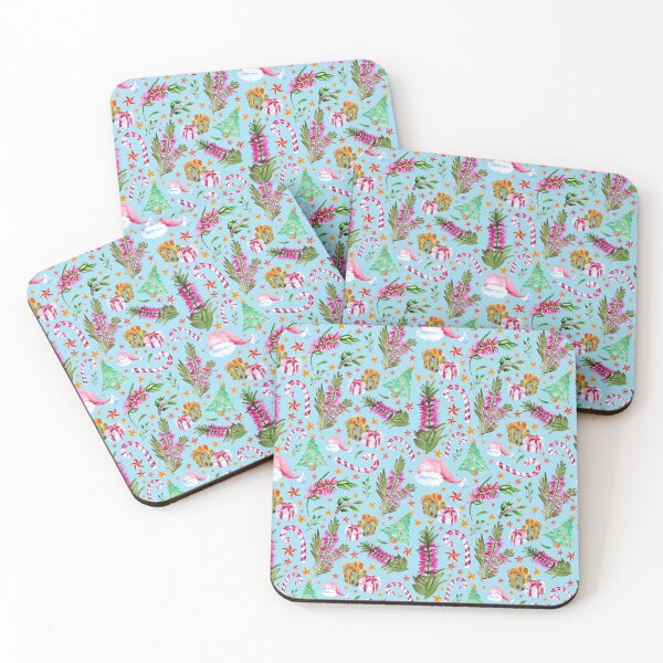 Item preview, Australian Native Florals - A Christmas Pattern designed and sold by Annalee Beer.