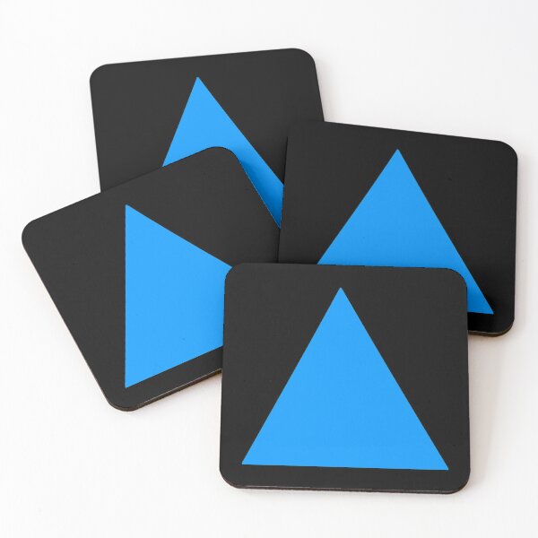 Item preview, Vibrant Light Blue Triangle designed and sold by AzamiThorn.