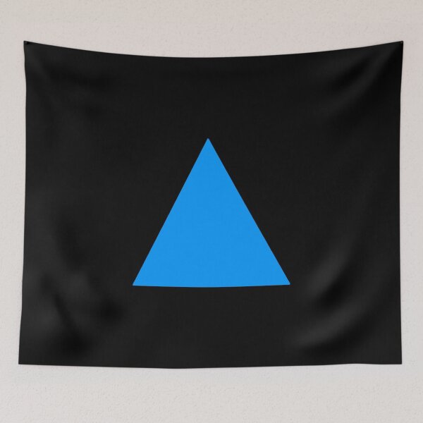 Item preview, Vibrant Light Blue Triangle designed and sold by AzamiThorn.