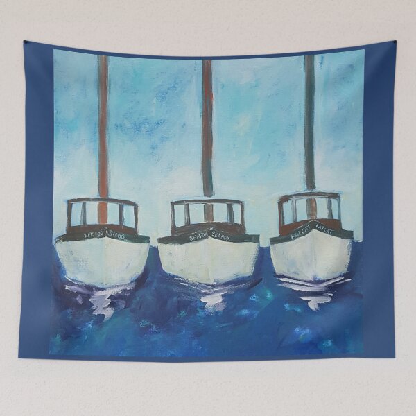 Item preview, Three Boats designed and sold by WatersEdgeGal.