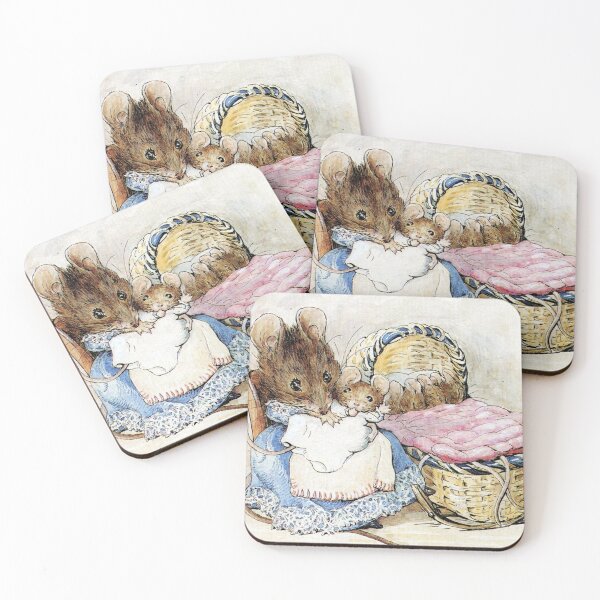 Item preview, Hunca Munca and her Babies - Tale of Two Bad Mice Beatrix Potter designed and sold by forgottenbeauty.
